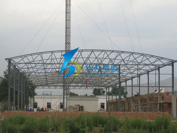 寧夏石嘴山電視臺(tái)PC陽光板雨棚